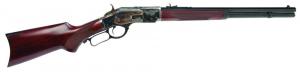Cimarron 1873 Deluxe Short Rifle 44 Spec 10+1 20" Color Case Hardened Walnut Stock Right Hand (Full Size) - CA206