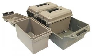 MTM Case-Gard Ammo Crate 50 Cal Rifle Dark Earth Cans/Army Green Crate Polypropylene 13.5" x 7.4" x 8.5" 30 lbs - AC3C MTM Case-Gard Ammo Crate 50 Cal Rifle Dark Earth Cans/Army Green Crate Polypropylene 13.5" x 7.4" x 8.5" 30 lbs - AC3C