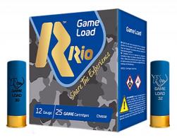 Rio Ammunition BlueSteel Game Load 12 GA 2.75" 1 1/4 oz 2 Round 25 Bx/ 10 Cs 36 gram - GLBS362