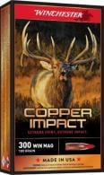 Winchester Ammo Copper Impact 300 Win Mag 180 gr Extreme Point Copper 20 Bx/ 10 Cs (Lead Free)