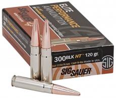 Sig Sauer Elite Copper Hunting .300 Black 120 gr Open Tip Match (OTM) 20 Bx/ 10 Cs - E300H1BC20