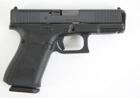 Glock G19 Gen5 MOS 9mm Luger 4.02" 15+1 Black Polymer Frame Black Steel Slide with MOS Cuts Black Interchangeable B - G19515MOSAUT