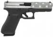 Glock G17 Gen5 9mm 4.49" 17+1 Black Polymer Frame Battle Worn Flag Cerakote Steel Slide with Front Serratio