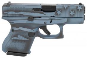 Glock UA265S204-BTFLAG G26 Gen5 Subcompact 9mm 3.43" 10+1 Overall Blue Titanium Flag Cerakote Polymer Frame Steel Slide Ro - UA265S204BTFLAG