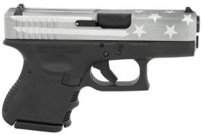 Glock G26 Gen3 Subcompact 9mm 3.43" 10+1 Overall Black/Coyote Battle Worn Flag Cerakote with Steel Slide, F - PI2650204BWFS
