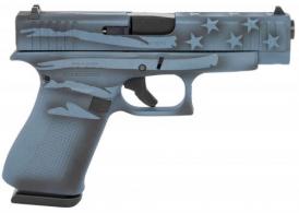 Glock G48 Compact 9mm Luger 4.17" 10+1 Overall Blue Titanium Flag Cerakote Polymer Frame/Steel Rough Textur - PA4850204BTFLAG