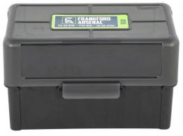 Frankford Arsenal Hinge-Top Ammo Box 270 Win 280 Cal 25-06 Rem Black High Density Polymer 50rd - 1083790