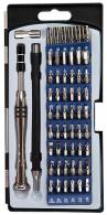 Wheeler Precision Micro Screwdriver Set Chrome Plated Steel Extendable Handle 58 Pieces - 564018