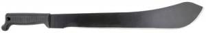 Cold Steel Bolo 18" Fixed Machete Plain Black 1055 Carbon Steel Blade/ Black Polypropylene Handle - CS-97LBMS