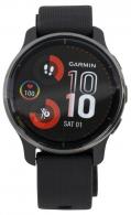 Garmin Venu 2 Plus Black/Slate Rechargeable Touchscreen Fitness Watch 43mm AMOLED Display Diameter - 010-02496-01