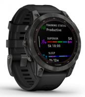 Garmin 0100254010 Fenix 7 Fitness Tracker Slate Gray/Black 47mm Solar Compatible With iPhone/Android Wi-Fi/Bluetooth/ANT+ GPS Ye - 292 Garmin 0100254010 Fenix 7 Fitness Tracker Slate Gray/Black 47mm Solar Compatible With iPhone/Android Wi-Fi/Bluetooth/ANT+ GPS Ye - 292
