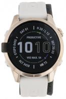 Garmin 010-02539-20 Fenix 7S Sapphire Edition Solar Watch Cream Gold w/Light Sand Band 42mm Compatible With iPhone/Android Wi-Fi - 292