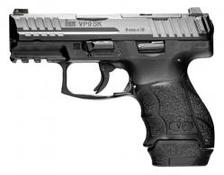 Heckler & Koch H&K VP9SK Optic Ready 9mm Luger 3.39" 10+1,13+1 Overall Black Finish with Optic Cut Steel Slide, Interchangeable