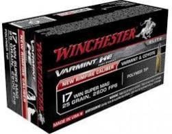 Winchester Ammo Super X .17 WSM 25 gr Jacketed Hollow Point (JHP) 50 Bx/ 10 Cs