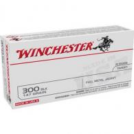 Winchester USA Target  300 AAC Blackout Ammo  Full Metal Jacket  147 gr 20 Round Box - USA300B147