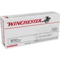 Winchester USA Target  300 AAC Blackout Ammo  Full Metal Jacket  147 gr 20 Round Box - USA300B147