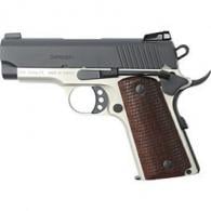 Girsan MC1911 SC 9mm Luger 3.40" 7+1 Matte Gray Finish Extended Beavertail Frame with Serrated Blued Steel Slide & Checke