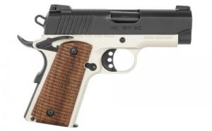 Girsan MC1911 SC 9mm Luger 3.40 7+1 Matte Gray Finish Extended Beavertail Frame with Serrated Blued Steel Slide & Checke