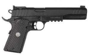 Girsan MC1911 S Hunter 10mm Auto 6" 8+1 Matte Black Finish Extended Beavertail Frame with Serrated Black Steel Slide - 390600 Girsan MC1911 S Hunter 10mm Auto 6" 8+1 Matte Black Finish Extended Beavertail Frame with Serrated Black Steel Slide - 390600