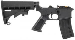 Bushmaster M4 Lower Multi-Caliber Black Rec Black Polymer 6 Position Collapsible Carbine/A2 Pistol Grip for AR-15