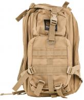 Bulldog BDT Tactical Backpack Compact Style with Tan Finish, 2 Main & Accessory Compartments, Hydration Bladder Compartm - BDT410T
