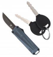 CobraTec Knives California 929TB 1.75" OTF Tanto Plain Stonewash D2 Steel Blade Gray Anodized Aluminum Handle - CALI929TBGRYTNS
