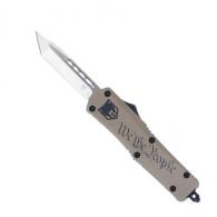 CobraTec Knives We The People Medium 3" OTF Tanto Plain D2 Steel Blade Cerakoted Aluminum w/"We The People" Engravin - MWTPFS-3TNS CobraTec Knives We The People Medium 3" OTF Tanto Plain D2 Steel Blade Cerakoted Aluminum w/"We The People" Engravin - MWTPFS-3TNS