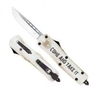 CobraTec Knives Come And Take It 3" OTF Drop Point Plain 154CM SS Blade Cerakoted Aluminum w/"Come And Take It" Eng - MCATIFS-3DNS CobraTec Knives Come And Take It 3" OTF Drop Point Plain 154CM SS Blade Cerakoted Aluminum w/"Come And Take It" Eng - MCATIFS-3DNS