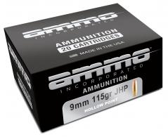 Ammo Inc 9115JHPA20 Signature 9mm Luger 115 gr Jacketed Hollow Point (JHP) 20 Per Box/10 Cs - 1152 Ammo Inc 9115JHPA20 Signature 9mm Luger 115 gr Jacketed Hollow Point (JHP) 20 Per Box/10 Cs - 1152