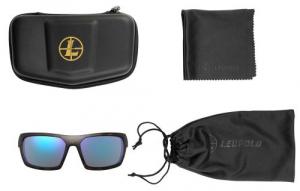 Leupold Packout Polycarbonate Blue Mirror Lens Matte Tortoise Polyamide Wraparound Frame Includes Carrying Case, Bag, & L - 179630