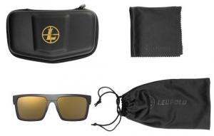 Leupold Becnara Polycarbonate Bronze Mirror Lens Matte Black Polyamide Wraparound Frame Includes Carrying Case, Bag, & Le - 179103