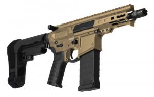 CMMG 54ABCC7-CT Banshee MK4 5.7x28mm 5 40+1 Coyote Tan Cerakote Rec Black Nitride Barrel Synthetic CMMG 6 Pos RipBrace Bla