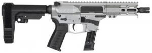 CMMG Banshee MK17 9mm Luger 5" 21+1 Titanium Cerakote Rec Black Nitride Barrel Synthetic CMMG 6 Position RipBrace Bla - 92A17A4TI