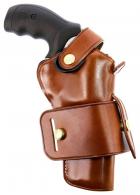 Galco Wheelgunner Tan Leather Belt 4 S&W L Frame Colt King Cobra 2.5/ King Cobra 4 Ambidextrous Hand