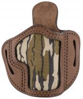 1791 Gunleather BHC Mossy Oak/Brown Leather OWB S&W Shield Springfield XD Right Hand - MOBH21BRWR 1791 Gunleather BHC Mossy Oak/Brown Leather OWB S&W Shield Springfield XD Right Hand - MOBH21BRWR
