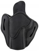 1791 Gunleather BH2.4 Optic Ready Stealth Black Leather, OWB Open Top Design & Belt Lop for Walther PPQ, Springfield  - ORBH24SBLL