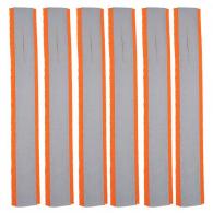 Allen Flagging Strips Orange Polyester Reflective 6" Long 6 Strips - 458