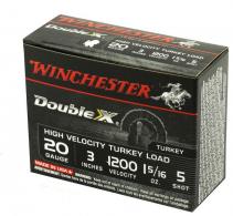 Winchester Double X High Velocity Turkey Load 20 Ga. 3" 1-5/16 oz #5 10rd box - STH2035 Winchester Double X High Velocity Turkey Load 20 Ga. 3" 1-5/16 oz #5 10rd box - STH2035