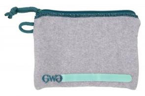 Allen Girls With Guns Storage Pouch made of Polyester with Gray Finish & Blue Accents, Lockable Zipper, Fleece Lining & ID