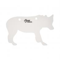 EZ-Aim Shooting Silhouette Target Handgun/Rifle Coyote White Powder Coated Steel 12" W x 8.25" H x 3/8" Thick - 15574 EZ-Aim Shooting Silhouette Target Handgun/Rifle Coyote White Powder Coated Steel 12" W x 8.25" H x 3/8" Thick - 15574