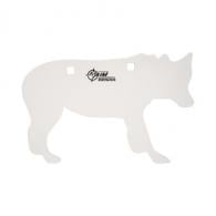 EZ-Aim Shooting Silhouette Target Handgun/Rifle Coyote White Powder Coated Steel 12" W x 8.25" H x 3/8" Thick - 15574 EZ-Aim Shooting Silhouette Target Handgun/Rifle Coyote White Powder Coated Steel 12" W x 8.25" H x 3/8" Thick - 15574