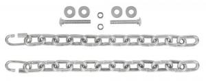 EZ-Aim EZ Aim Gong Target Chain Silver Stainless Steel 7" Long 2 Per Pkg - 15587