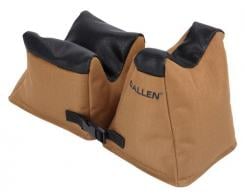 Allen X-Focus Shooting Rest Combo Prefilled Front and Rear Bag made of Coyote with Black Accents Polyester, weighs 5.10 lb - 18411 Allen X-Focus Shooting Rest Combo Prefilled Front and Rear Bag made of Coyote with Black Accents Polyester, weighs 5.10 lb - 18411