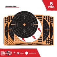 EZ-Aim EZ Aim Splash Paper Bullseye Black/Orange 12" x 12" 10 Per Pkg - 15317-10