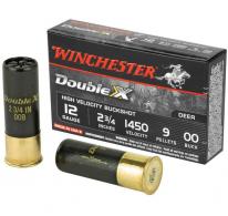 Winchester Double X High Velocity Buckshot 12 Gauge Ammo 2.75" 00 Buck 5 Round Box - SB1200 Winchester Double X High Velocity Buckshot 12 Gauge Ammo 2.75" 00 Buck 5 Round Box - SB1200