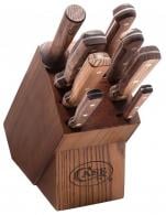 Case Household Cutlery Set Plain/Serrated Stainless Steel Tru-Sharp SS Satin Tru-Sharp SS Walnut 9 Pieces - 10249 Case Household Cutlery Set Plain/Serrated Stainless Steel Tru-Sharp SS Satin Tru-Sharp SS Walnut 9 Pieces - 10249