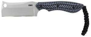 CRKT S.P.E.C. 2.44" Fixed Cleaver Plain Bead Blasted 8Cr13MoV SS Blade G10 Black Textured Handle - 2398