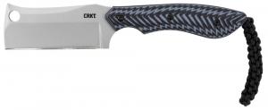 CRKT S.P.E.C. 2.44" Fixed Cleaver Plain Bead Blasted 8Cr13MoV SS Blade G10 Black Textured Handle - 2398