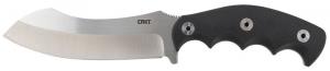 CRKT Catchall 5.51" Fixed Sheepsfoot Plain Satin Brushed 8Cr13MoV Blade GRN Black w/Rubber Overlay Handle - 2866 CRKT Catchall 5.51" Fixed Sheepsfoot Plain Satin Brushed 8Cr13MoV Blade GRN Black w/Rubber Overlay Handle - 2866