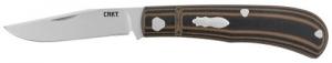 CRKT Venandi 3.14" Folding Clip Point Plain Bead Blast 8Cr13Mov SS Blade G10 Black/Brown Handle - 7100 CRKT Venandi 3.14" Folding Clip Point Plain Bead Blast 8Cr13Mov SS Blade G10 Black/Brown Handle - 7100